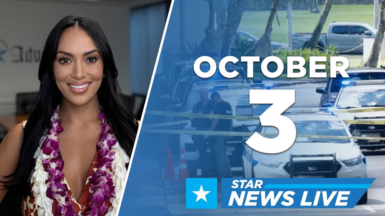 Star News Live episode thumbnail with the presenter and October 3 headlines